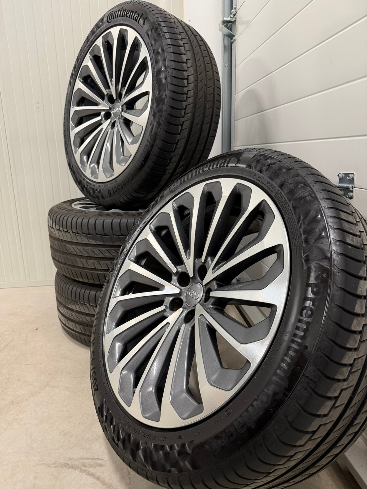 originele audi Etron Q7 SQ7 velgen 21 inch zomerbanden 5x112, Auto-onderdelen, Banden en Velgen, Ophalen of Verzenden, Zomerbanden