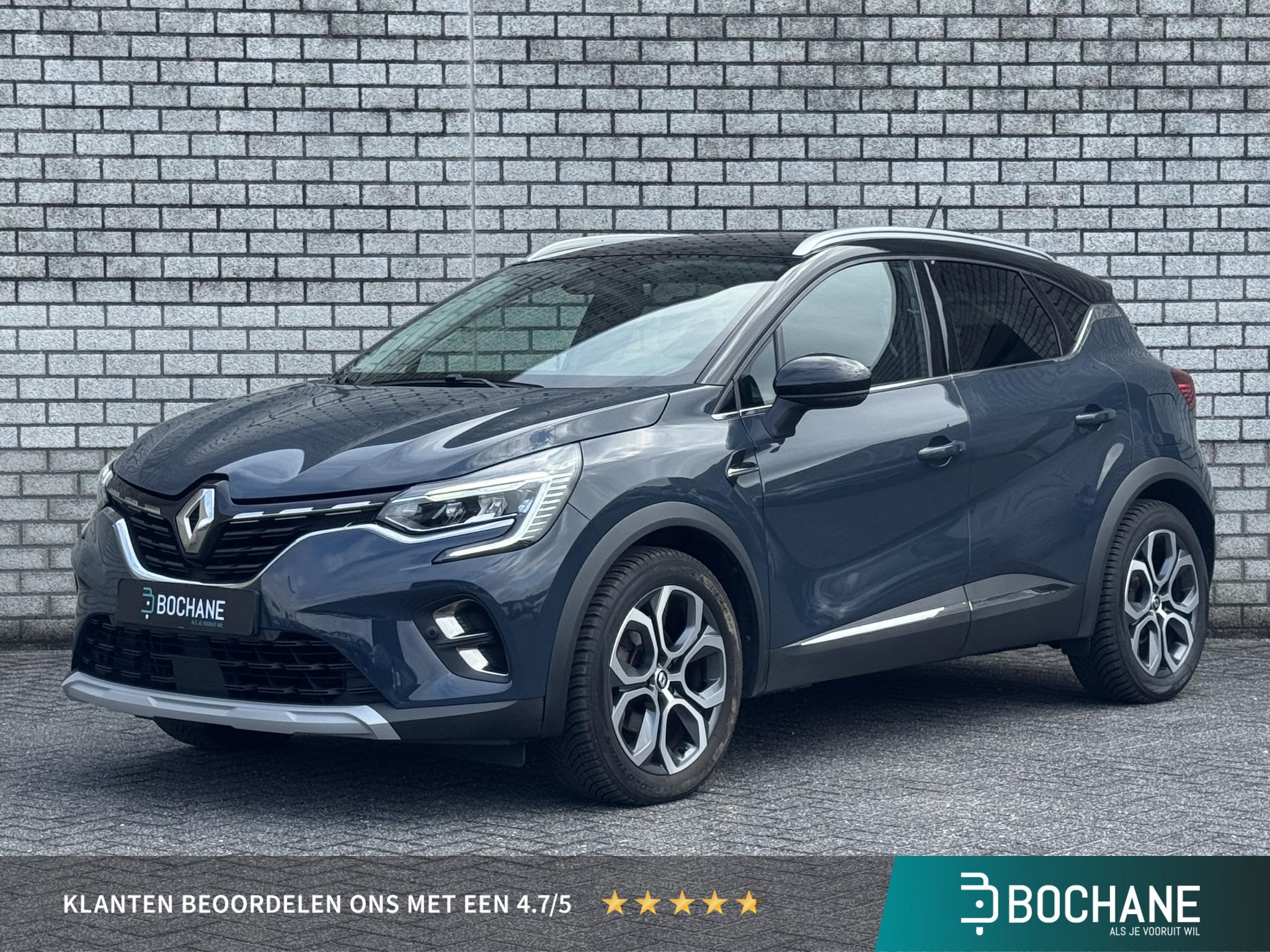 Renault Captur 1.6 E-Tech Plug-in Hybrid 160 Intens | Naviga, Gebruikt, 4 cilinders, Met garantie (alle), Blauw