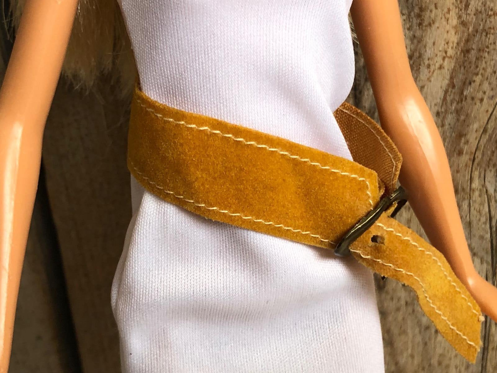 Cognac bruin suede stof riem, Ophalen of Verzenden, Zo goed als nieuw, Kleertjes