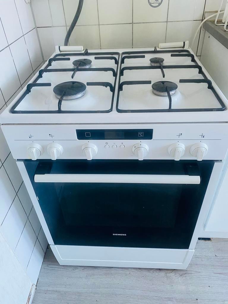 Siemens gasfornuis, Witgoed en Apparatuur, Fornuizen, Gebruikt, Gas, Vrijstaand, 85 tot 90 cm