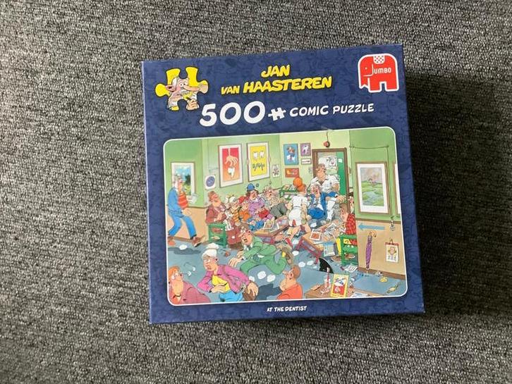 Jan van Haasteren Puzzel - At the Dentist (500 stukjes), Hobby en Vrije tijd, Denksport en Puzzels, Ophalen of Verzenden, 500 t/m 1500 stukjes