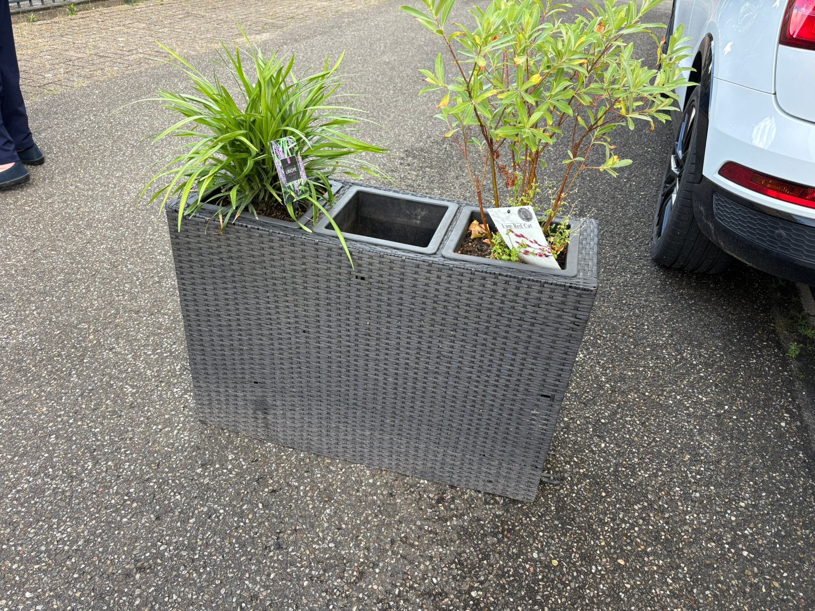 2 planten bakken., Ophalen, Kunststof, Gebruikt, Vierkant