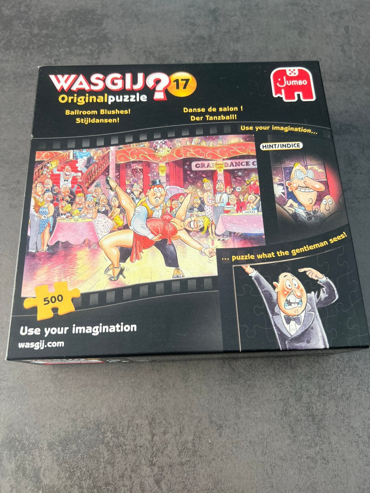 Wasgij original puzzel 500 stukjes stijldansen, Ophalen of Verzenden, 500 t/m 1500 stukjes, Zo goed als nieuw