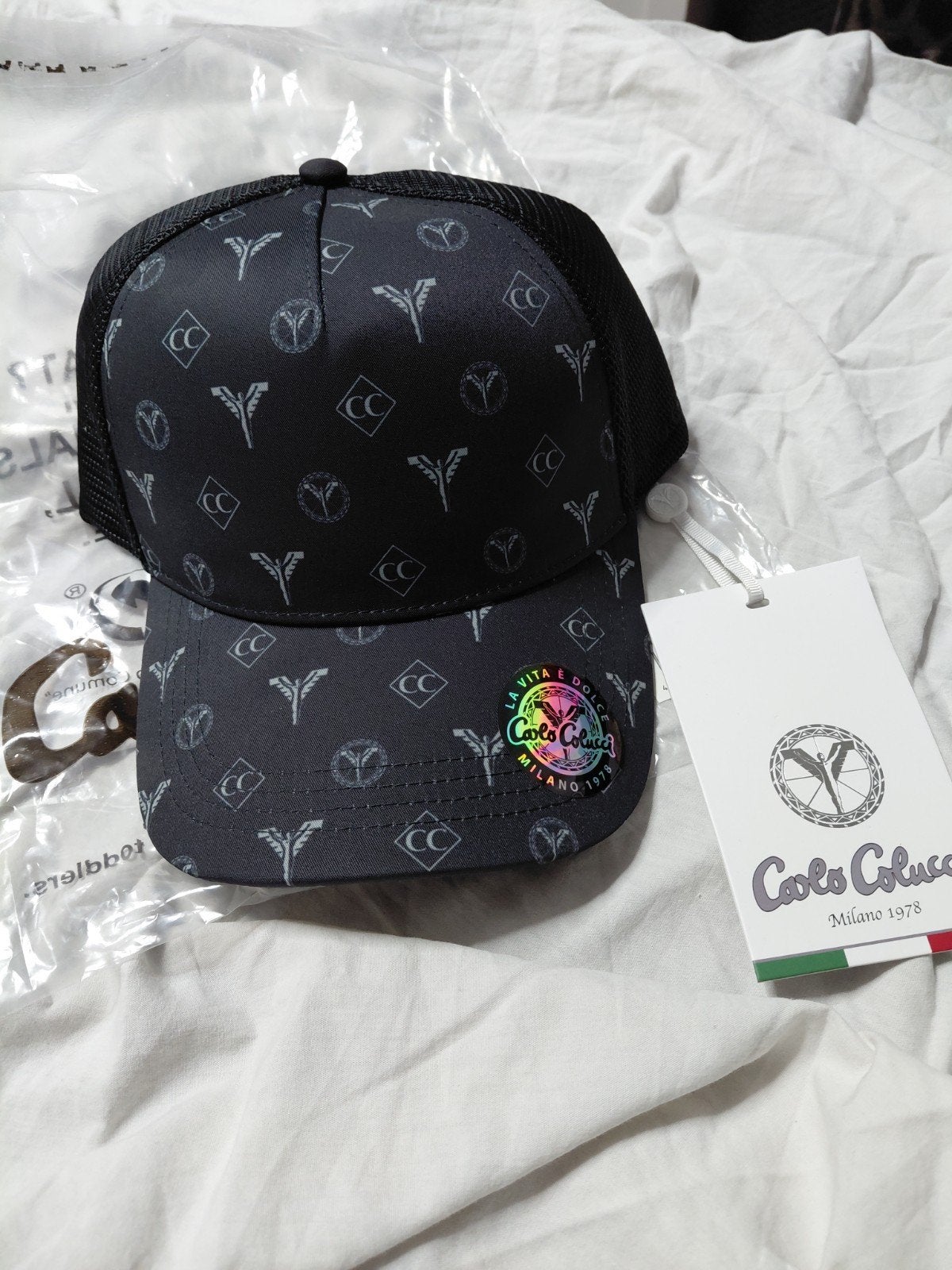 Carlo Colucci Trucker Cap Zwart One Size, Nieuw, Pet, Carlo Colucci, One size fits all