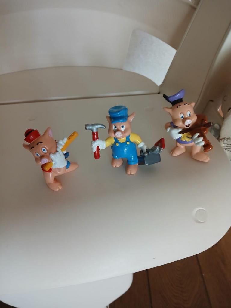 Disney 3 Biggetjes van de wolf en de 3 Biggetjes Bullyland, Verzamelen, Ophalen of Verzenden, Zo goed als nieuw