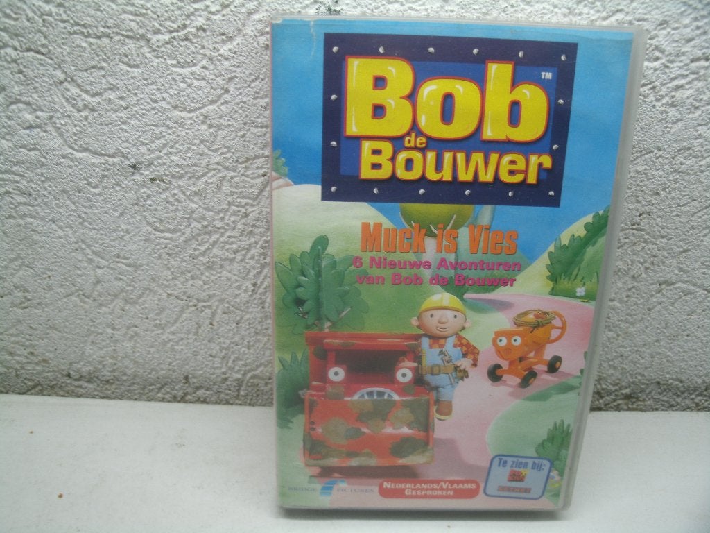 vhs 106a bob de bouwer muick is vies, Cd's en Dvd's, VHS | Kinderen en Jeugd, Alle leeftijden, Ophalen of Verzenden, Zo goed als nieuw