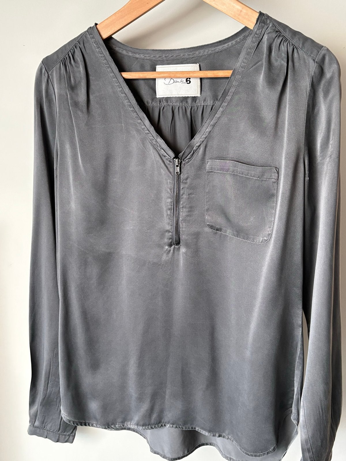 Dante 6 Zijden Blouse Maat M, Ophalen of Verzenden, Zo goed als nieuw, Maat 38/40 (M), Grijs