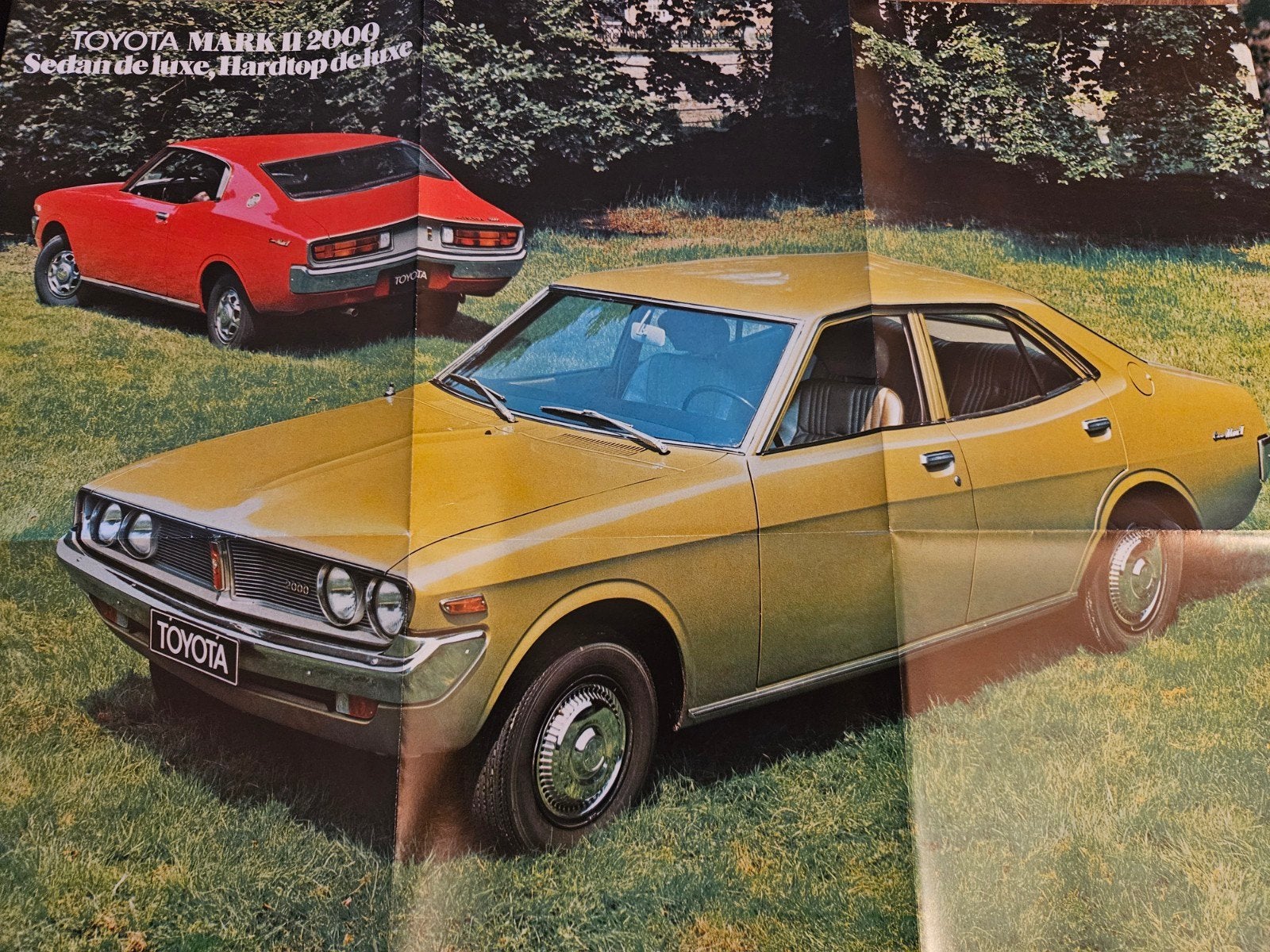Brochure Toyota Mark II 2000 Sedan & Hardtop 1972, Ophalen of Verzenden, Zo goed als nieuw, Toyota