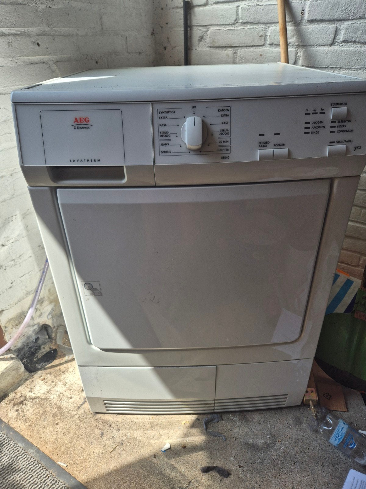 AEG Lavatherm 710 wasdroger - Werkt goed!, Witgoed en Apparatuur, Wasdrogers, Ophalen, 6 tot 8 kg, Gebruikt, Luchtafvoer