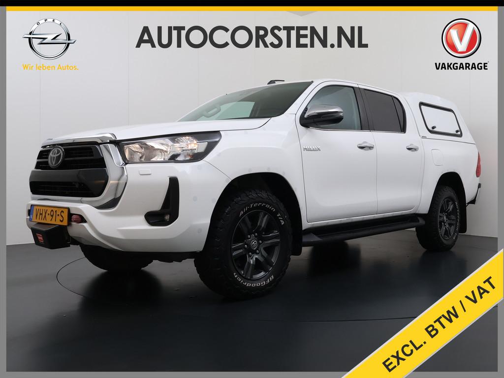 Toyota Hilux 2.4 D-4D 4WD AUT-6 Double Cab Prof. Lier Canopy, Auto's, Automaat, Stof, Gebruikt, 4 cilinders