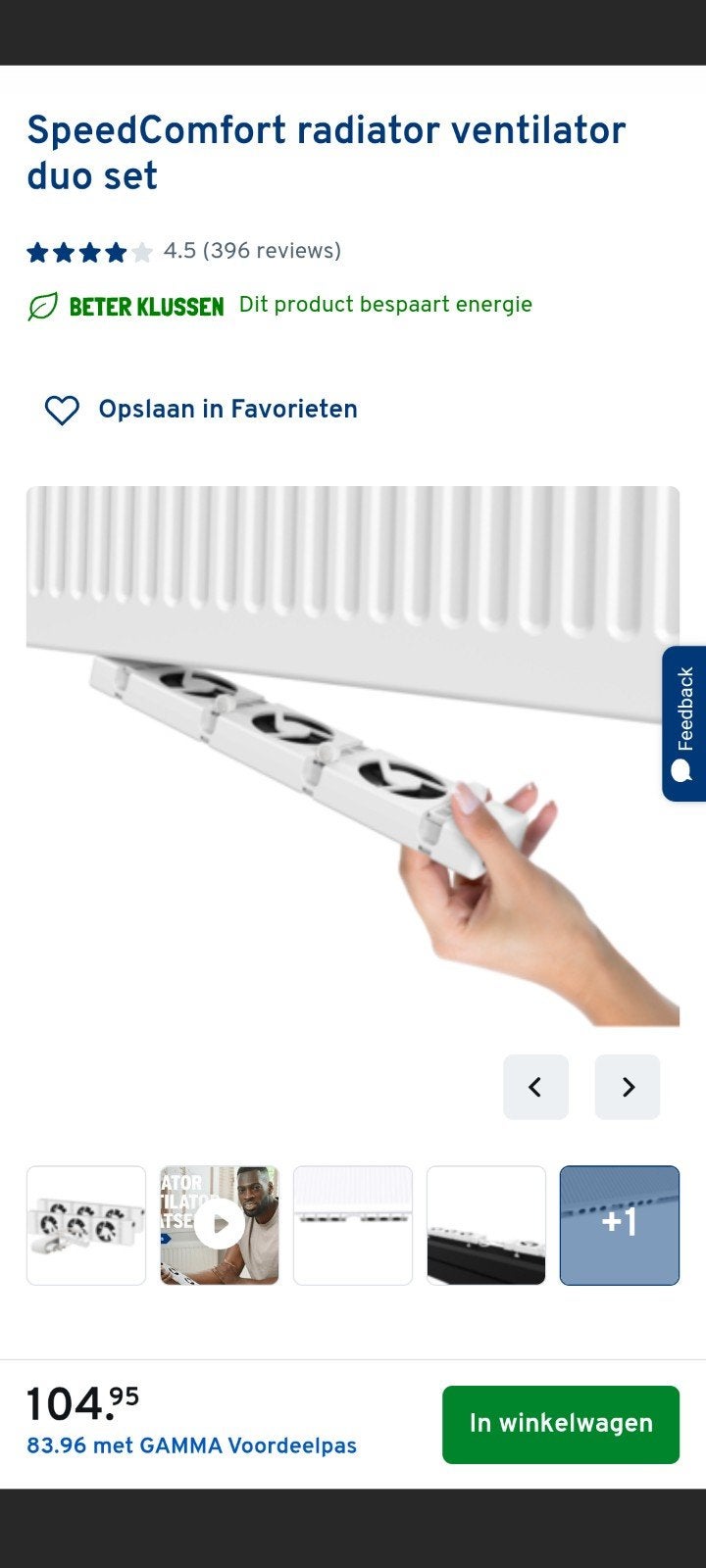 SpeedComfort Duo Set radiatorventilator - nieuw in doos, Doe-het-zelf en Verbouw, Minder dan 30 cm, Hoog rendement (Hr), Radiator