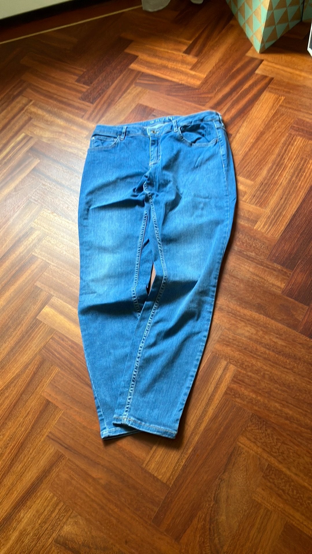 Rosner. Lichtblauwe broek. Antonia. Maat 42L30, Blauw, Ophalen of Verzenden, Zo goed als nieuw, Rosner