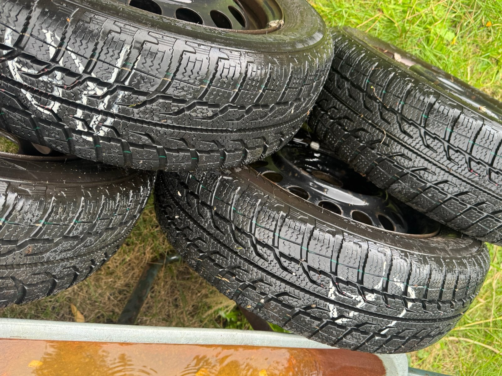 Winterbanden hyundai getz op velg, 14 inch, Banden en Velgen, 165 mm, Winterbanden