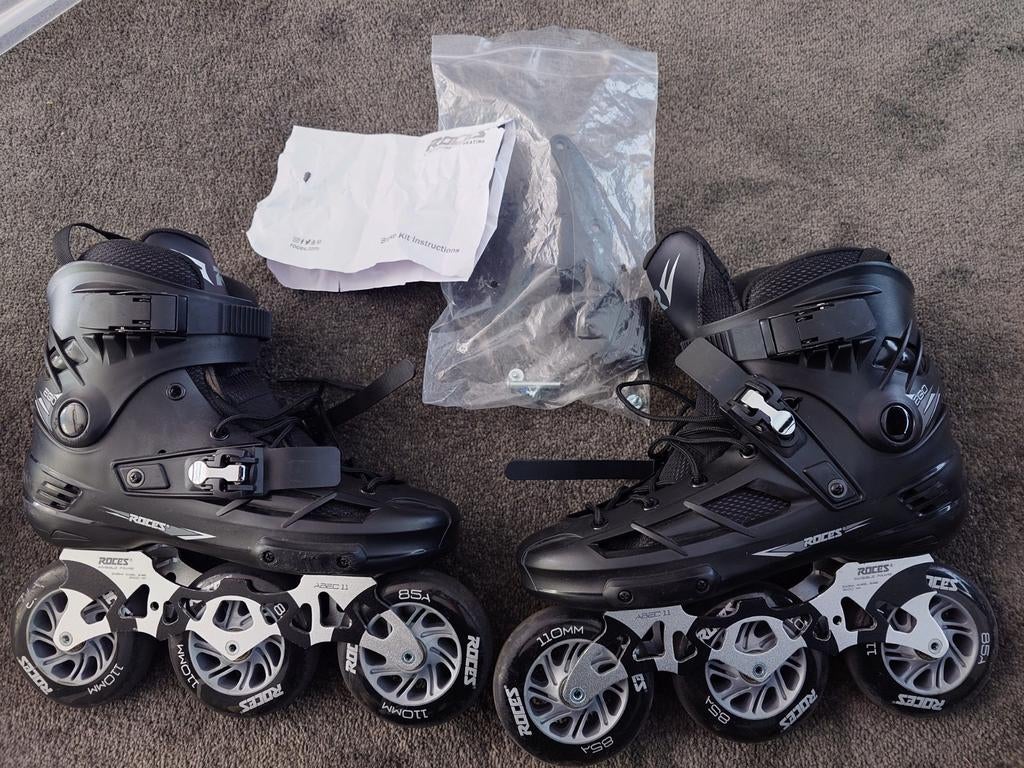 Roces EGO Inline Skates - Zwart, Maat 45, Ophalen, Overige typen, Zo goed als nieuw, Heren