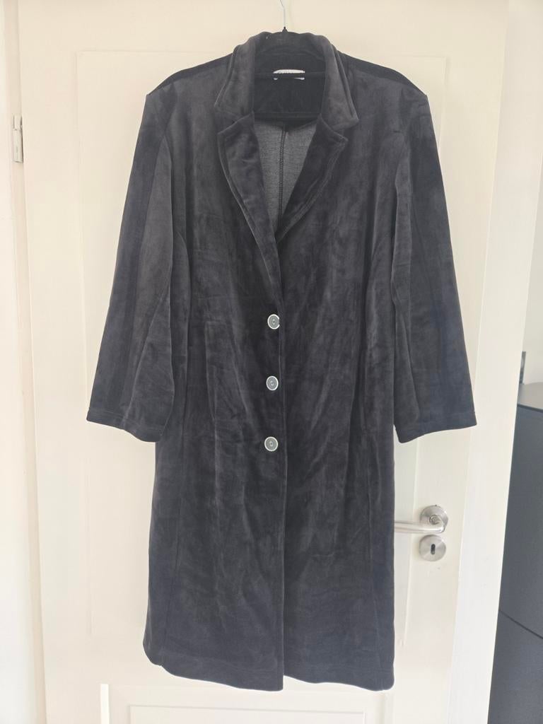Als nieuw,  Magna jasje, zwart velours, mt 48/50, Kleding | Dames, Zwart, Maat 46/48 (XL) of groter, Ophalen of Verzenden, Jasje