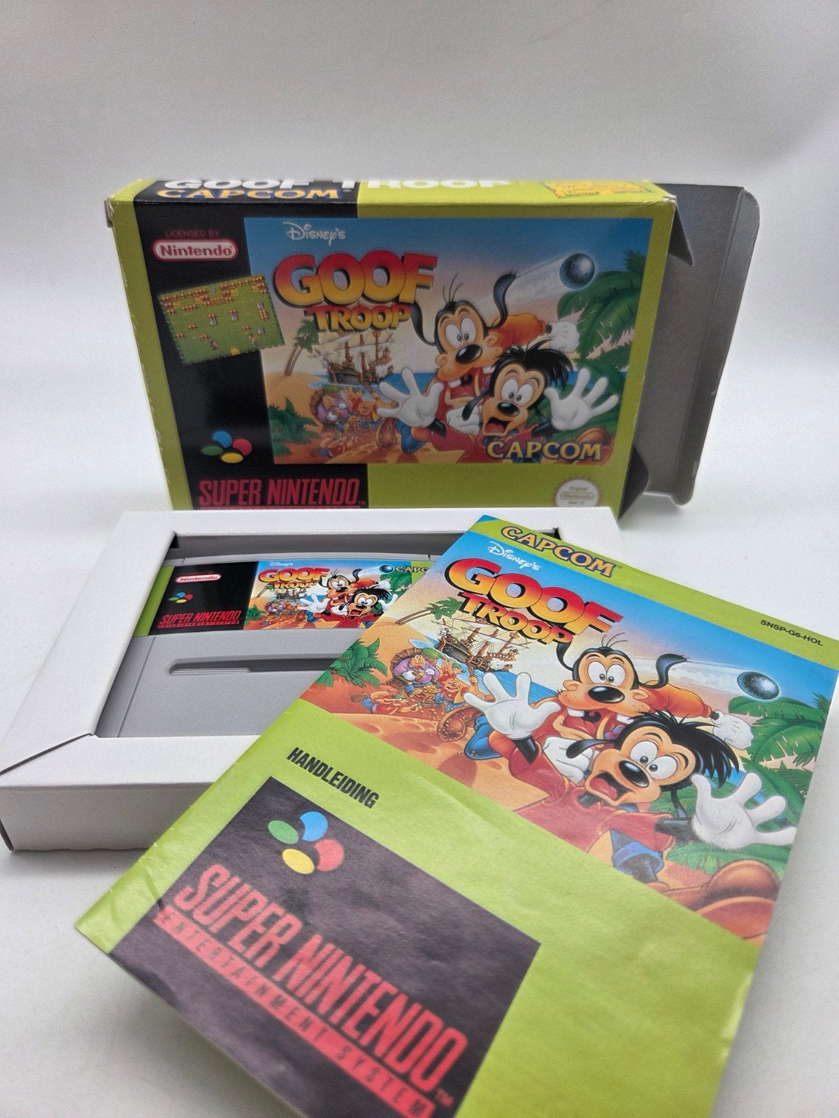 Goof Troop - Super Nintendo (SNES) - Compleet in doos, Puzzel en Educatief, Niet van toepassing, Niet van toepassing, 2 spelers