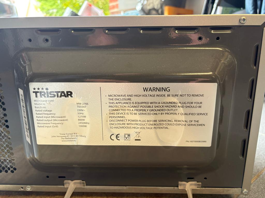 Tristar MW-2705 Combimagnetron - Zilver h 25. X b 43 x d 31, Ophalen of Verzenden, Nieuw
