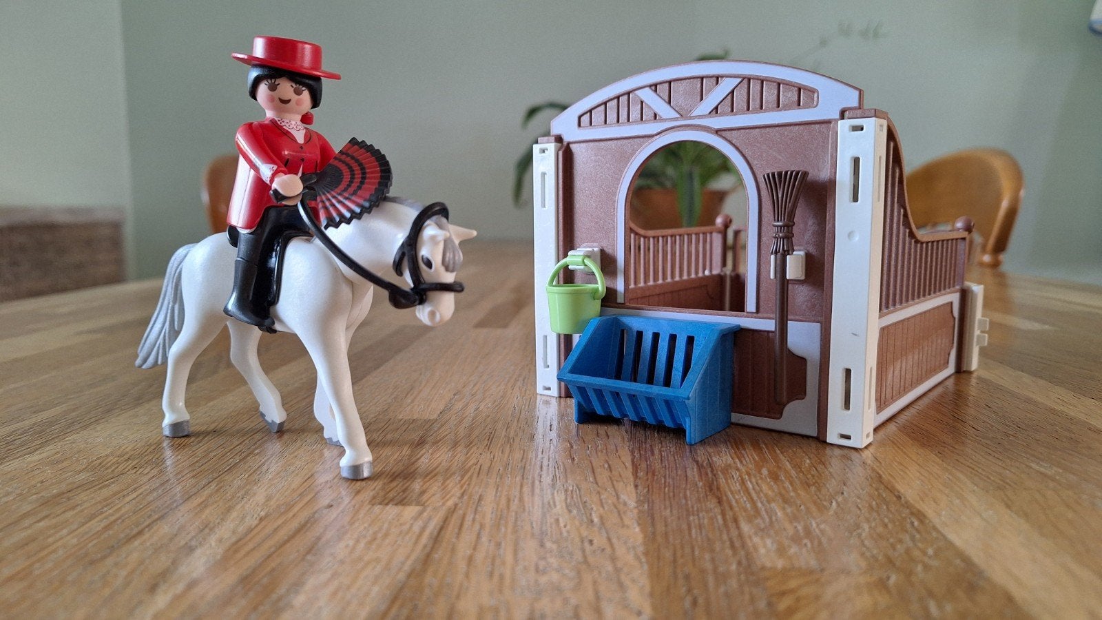 Playmobil paard met ruiter en stal, Ophalen, Zo goed als nieuw, Jongen of Meisje