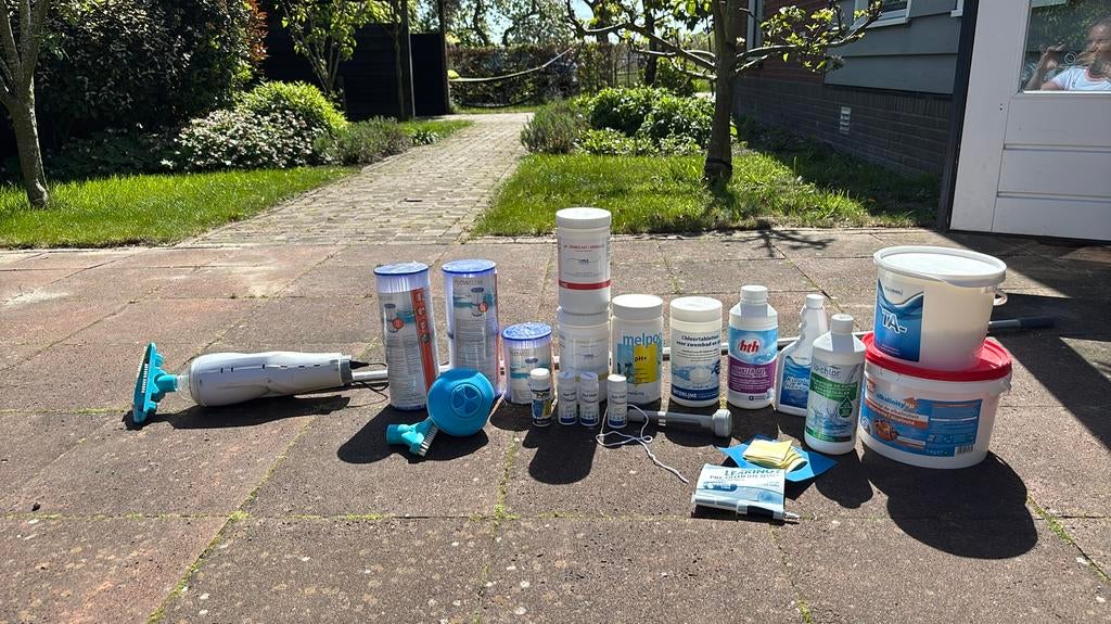 Zwembad onderhoudsset accessoires, Tuin en Terras, Zwembad-toebehoren, Ophalen, Gebruikt, Overige typen