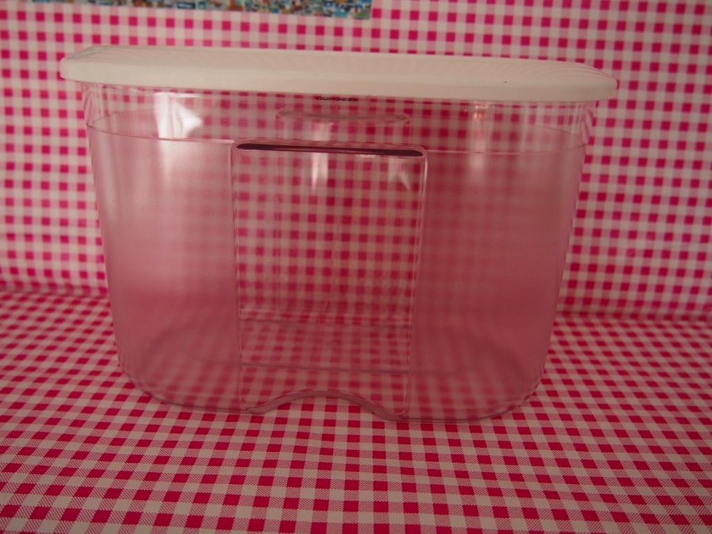 T019 Beschuitbus, duo en meer Tupperware, Huis en Inrichting, Keuken | Tupperware, Ophalen of Verzenden, Gebruikt, Wit, Bus of Trommel