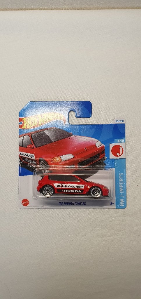 Hot Wheels 92 HONDA Civic EG, Hobby en Vrije tijd, Modelauto's | Overige schalen, Ophalen of Verzenden, Nieuw, Auto