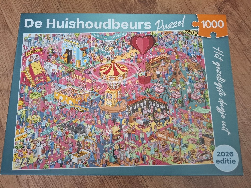 De HUISHOUDBEURS Puzzel - Editie 2026 - 1000 Stukjes, Ophalen of Verzenden, 500 t/m 1500 stukjes, Zo goed als nieuw, Legpuzzel