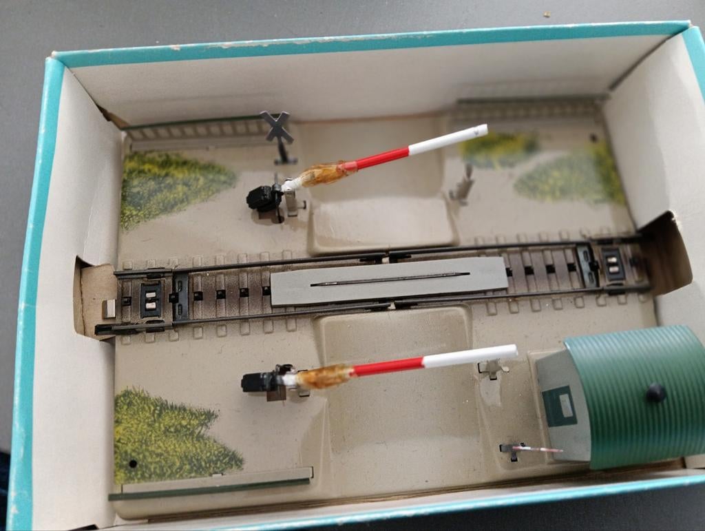 Märklin 7390 Mechanische Spoorwegovergang - H0, Ophalen, Wisselstroom, Gebruikt, Overige typen