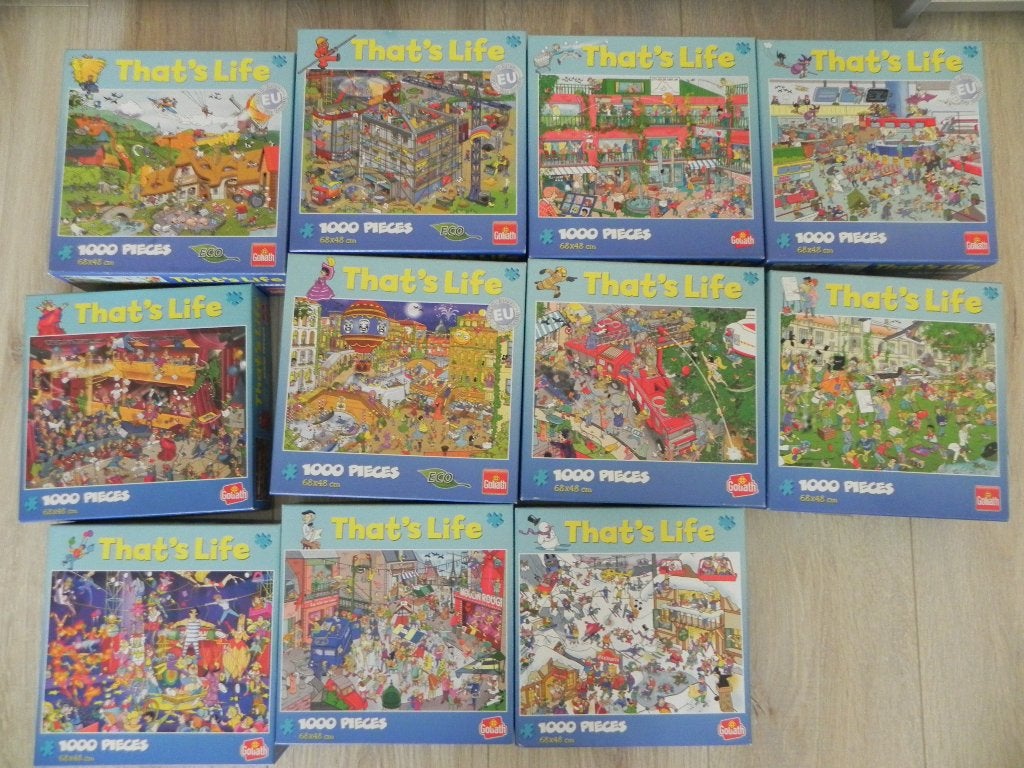 Thats Life puzzels., Ophalen of Verzenden, 500 t/m 1500 stukjes, Zo goed als nieuw, Legpuzzel