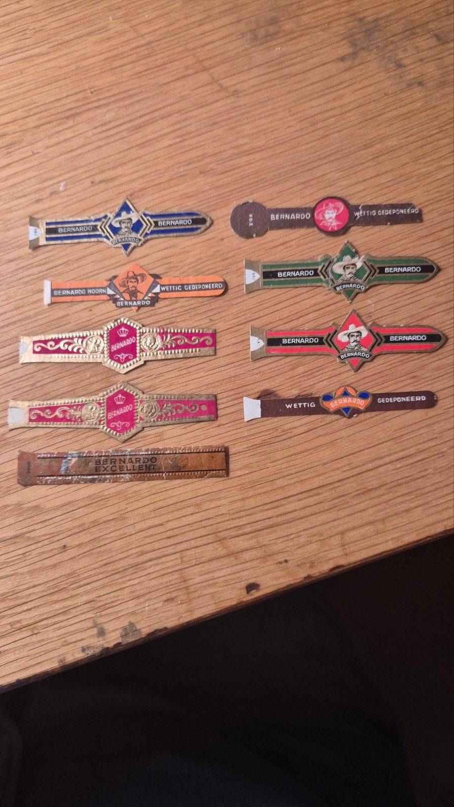Sigarenbanden HOORN, Verzamelen, Rookartikelen, Aanstekers en Luciferdoosjes, Ophalen, Zo goed als nieuw, Sigarenbandjes