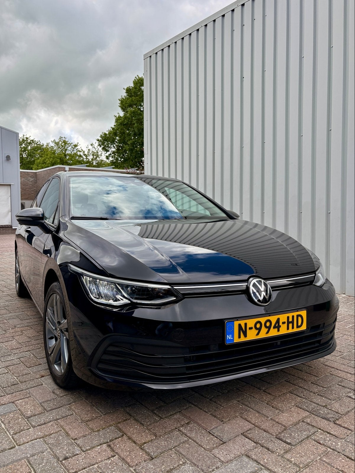 Volkswagen Golf 8 - 1.5 TSI 130pk 2020 Zwart, Auto's, 1498 cc, Zwart, 4 cilinders, Leder en Stof