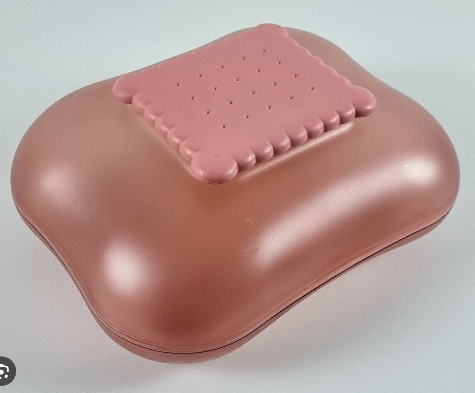 Alessi koekjesblik oud roze. Mary Biscuit, Gebruikt, Ophalen of Verzenden, Voorraadpot, Roze
