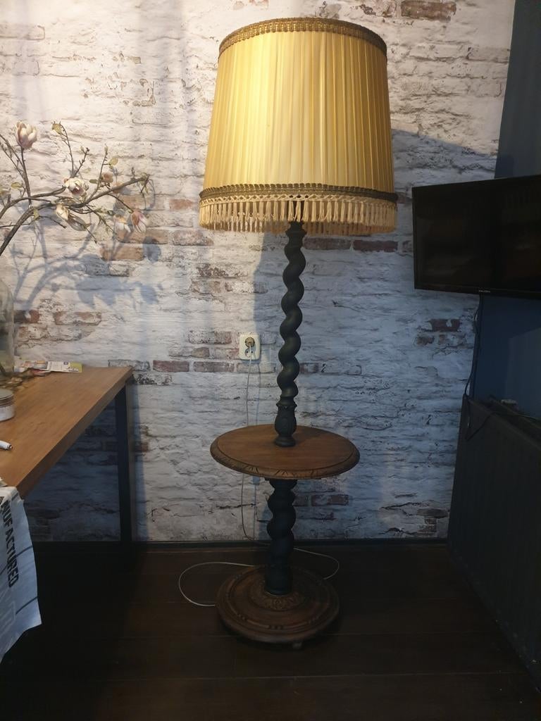 Vintage schemerlamp, Huis en Inrichting, Lampen | Tafellampen, Ophalen, Gebruikt, Minder dan 50 cm