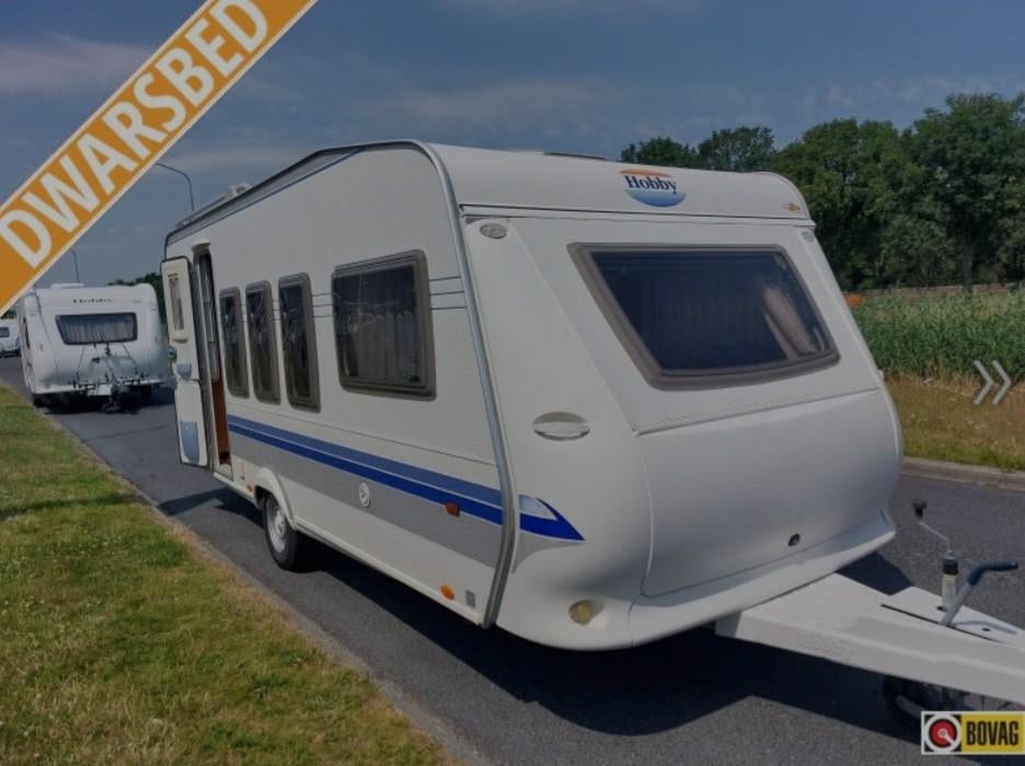 Hobby Excelsior 520 TQM caravan uit 2006, Caravans en Kamperen, Caravans, Rondzit, Hobby, Particulier, Tot en met 4