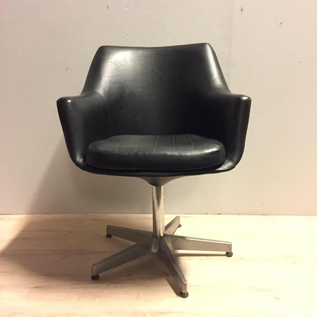 Set jaren 60 vintage space age skai draaistoelen Wilde, Huis en Inrichting, Stoelen, Ophalen, Gebruikt, Twee, Wilde & Spieth
