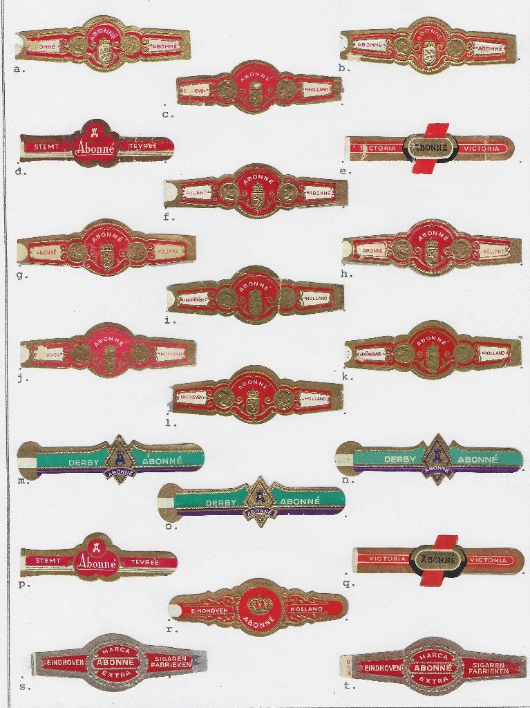 klassiek blad 409  ABONNE sigarenbanden, Ophalen of Verzenden, Zo goed als nieuw, Sigarenbandjes