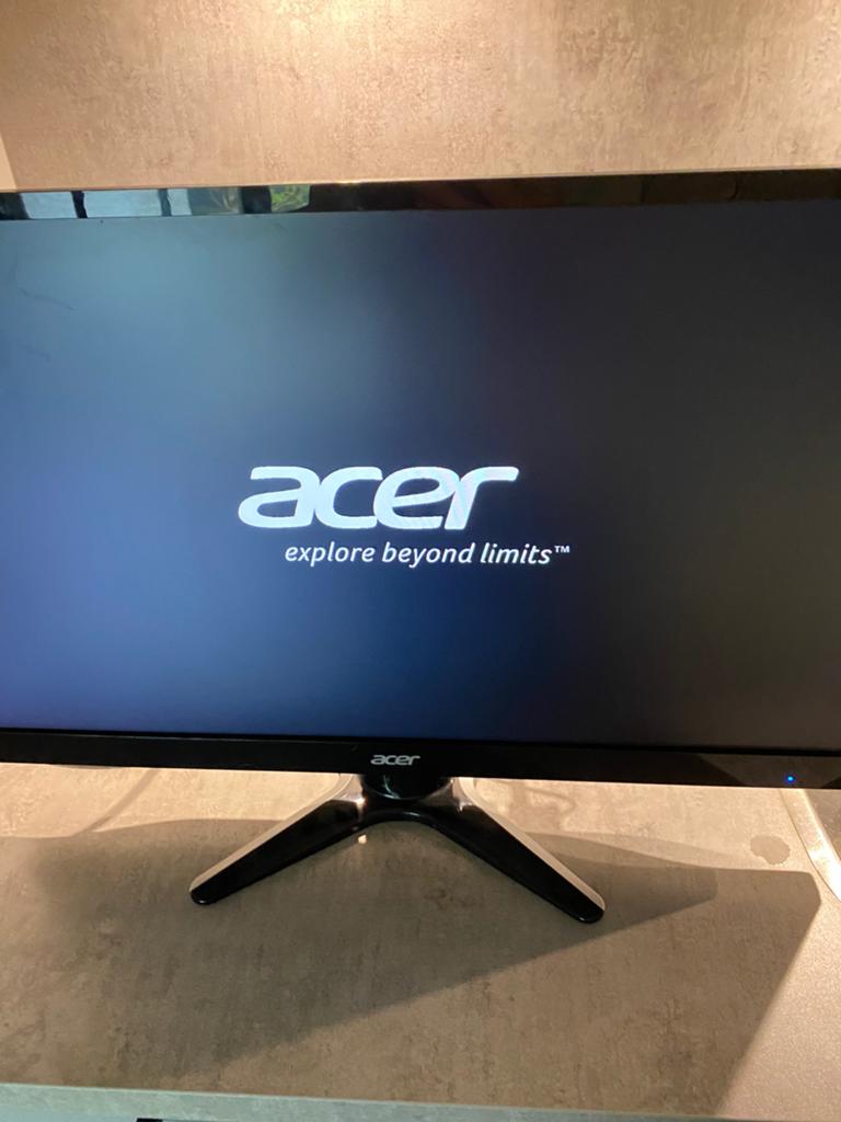 Acer G246HYL LCD 24 inch Monitor met kabels, Gebruikt, Full HD, Ophalen of Verzenden, LED