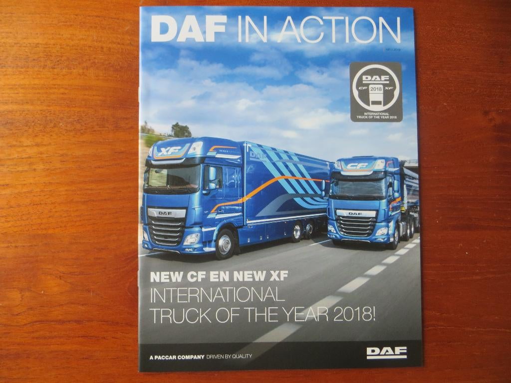 DAF in Action (nr. 1 2018) DAF CF XF Truck of the Year 2018, Ophalen of Verzenden, Nieuw, Overige merken