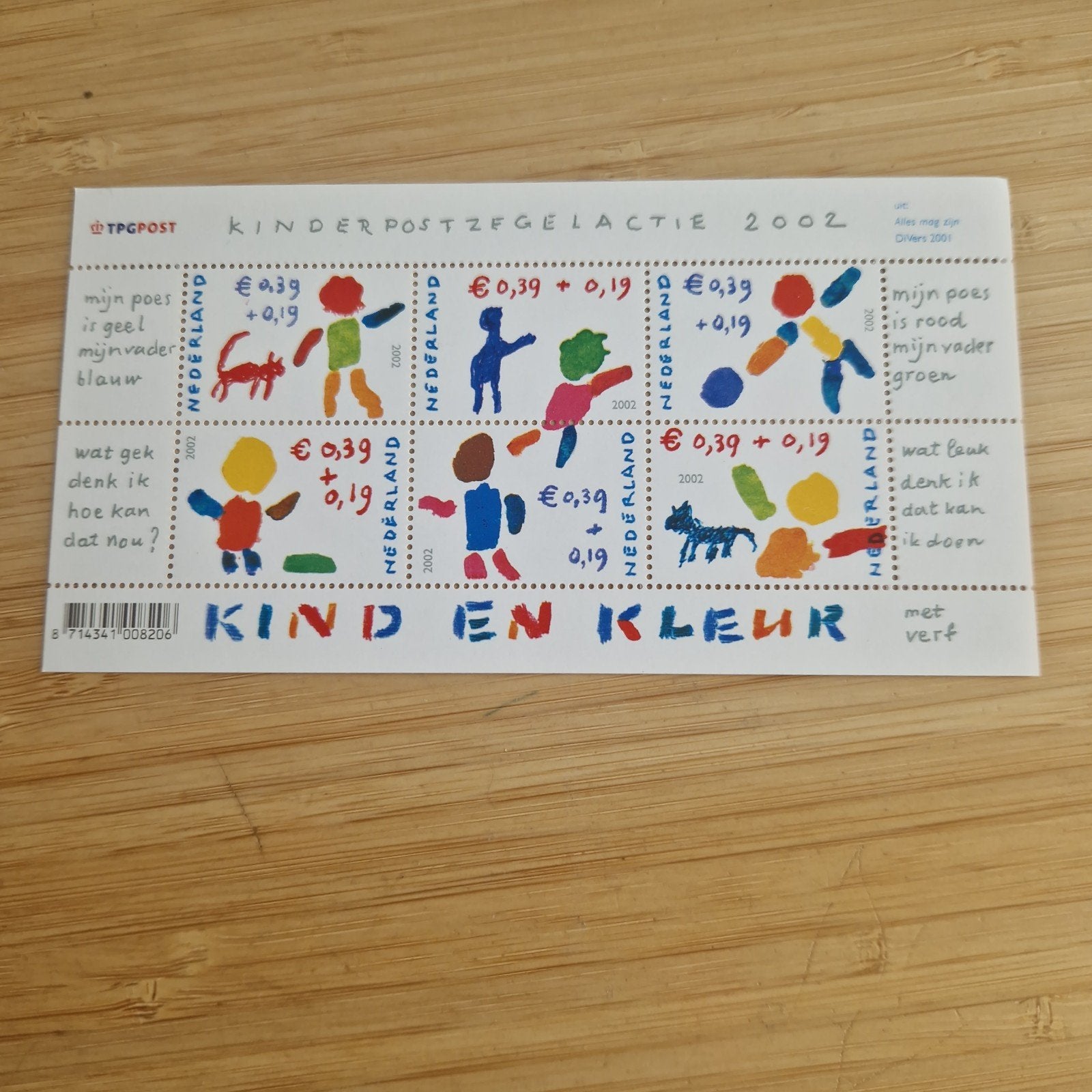 postfrisse kinderpostzegels 2002, Postzegels en Munten, Ophalen of Verzenden