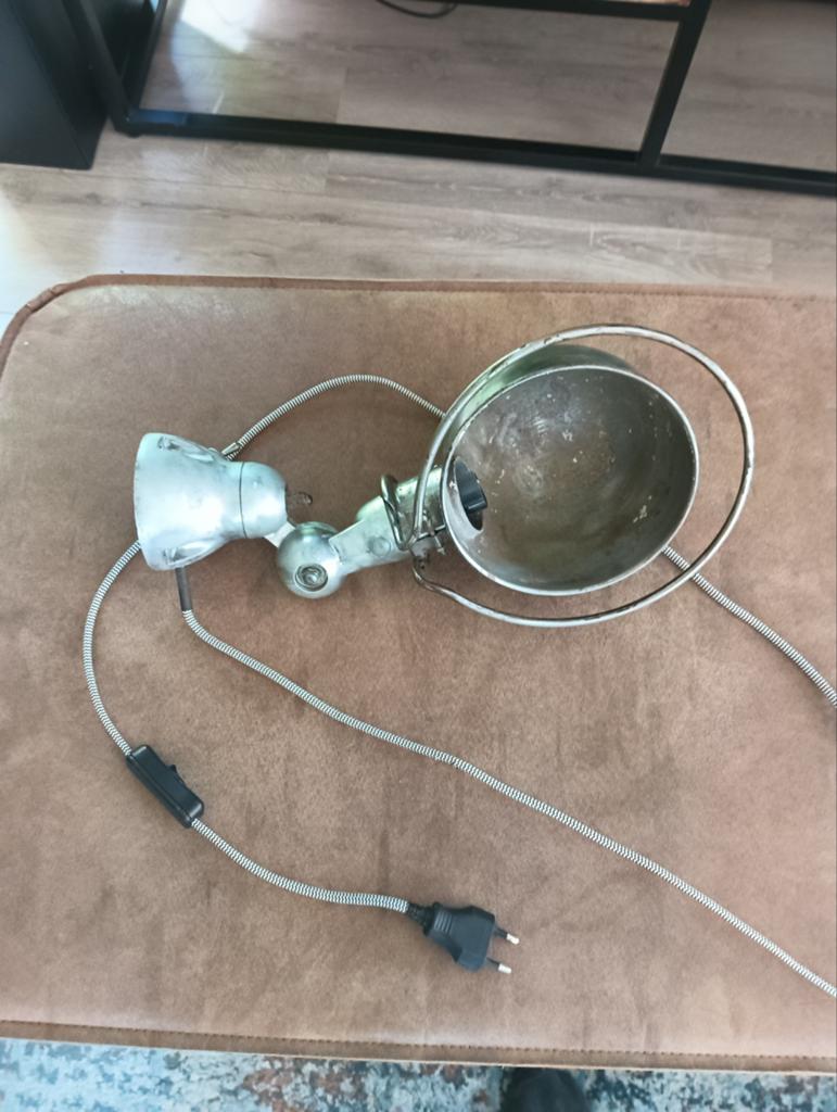 Orginele jielde wandlamp., Ophalen of Verzenden, Gebruikt, Metaal of Aluminium, Plafondspot of Wandspot