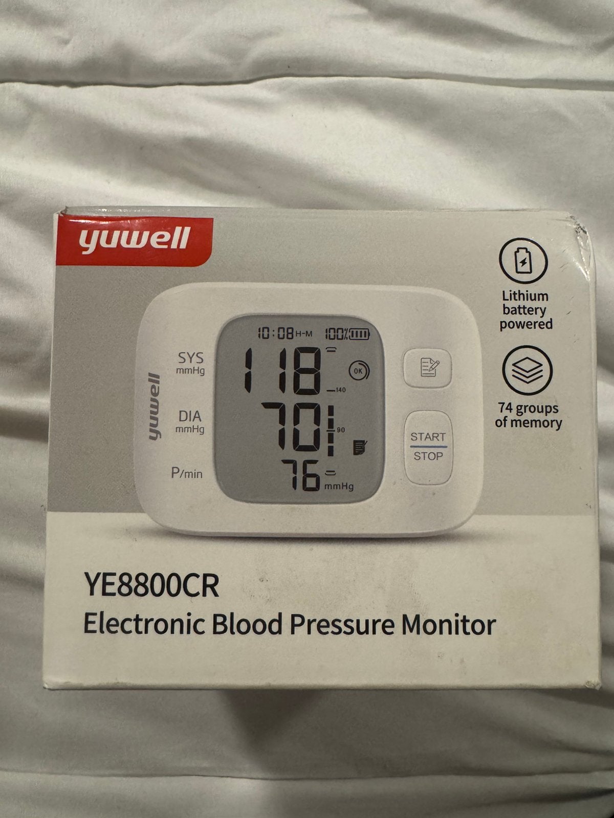 Yuwell YE8800CR Digitale Polsbloeddrukmeter – Oplaadbaar, Ophalen of Verzenden, Nieuw, Haarverzorging