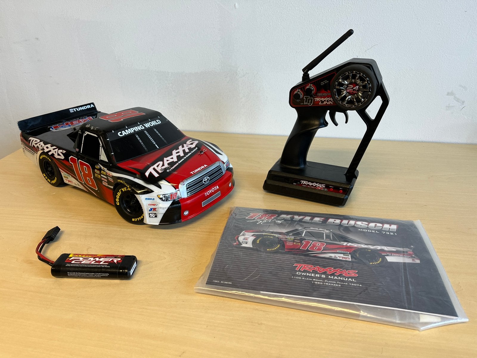 Traxxas 1/16 Kyle Busch Camping World 4WD VXL Brushless RTR, Elektro, Auto offroad, Ophalen of Verzenden, Zo goed als nieuw