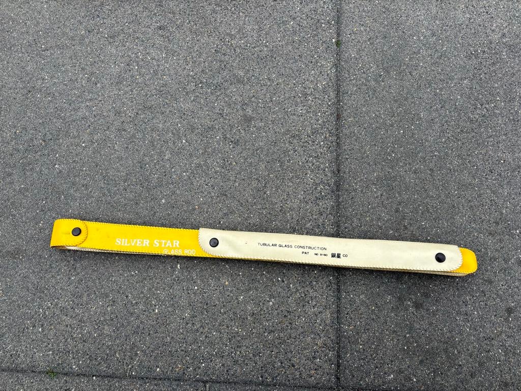 Ouderwetse Silver Star glasvezel vaste hengel, Ophalen, Gebruikt, Vaste hengel