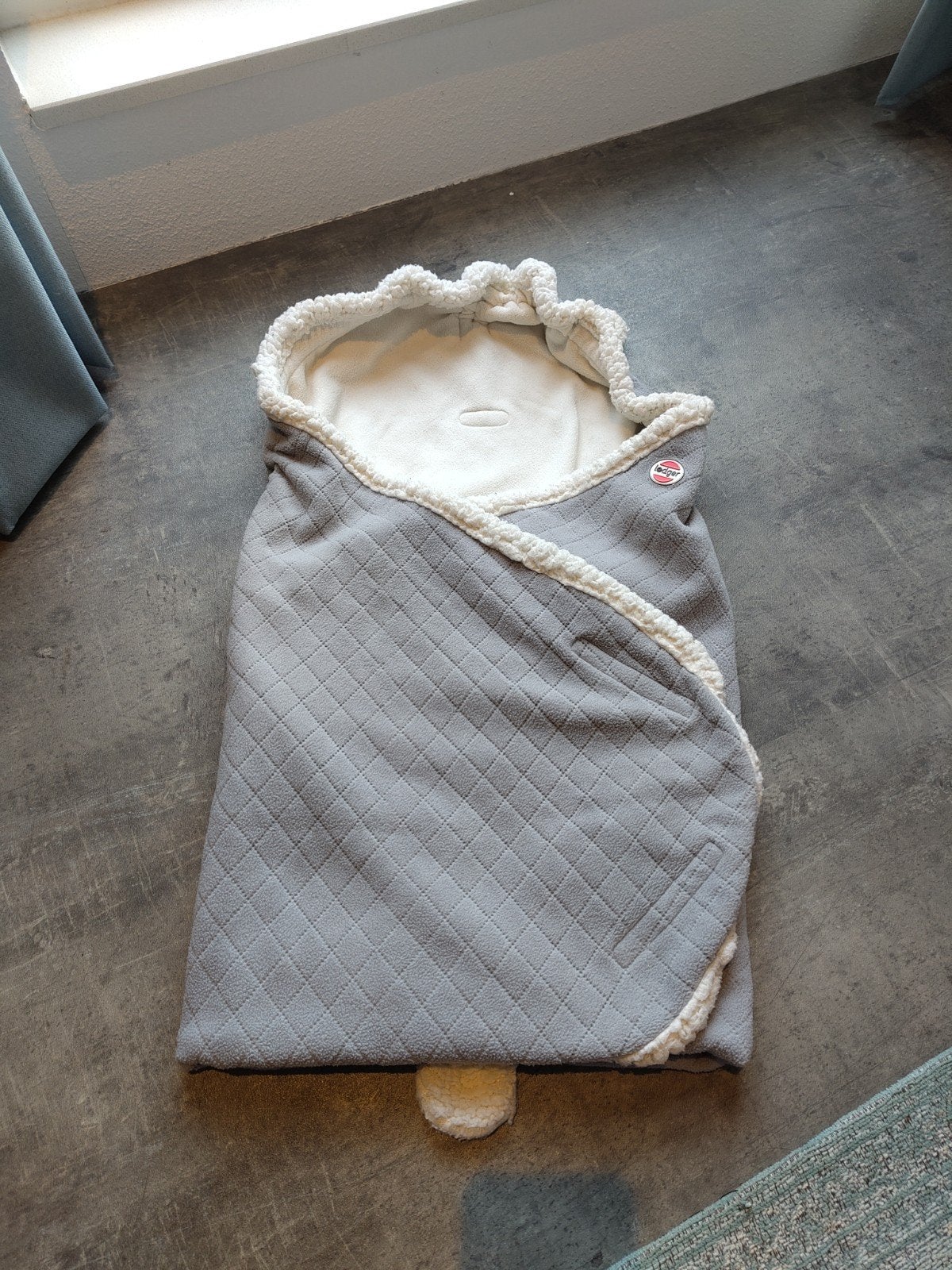 ZEER NETTE Lodger baby wikkeldeken autostoel, Kinderen en Baby's, Ophalen, Zo goed als nieuw, Overige typen, Lodger