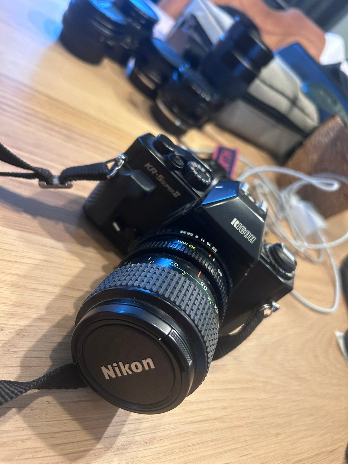 Klassieke Ricoh KR-5 Super II analoge spiegelreflexcamera, Ophalen of Verzenden, Zo goed als nieuw, Spiegelreflex, Overige Merken