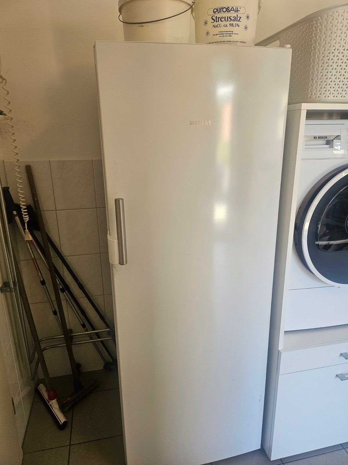 Siemens diepvrieskast - 6 vaks - prima staat, Minder dan 60 cm, 160 cm of meer, Zo goed als nieuw, Vrijstaand