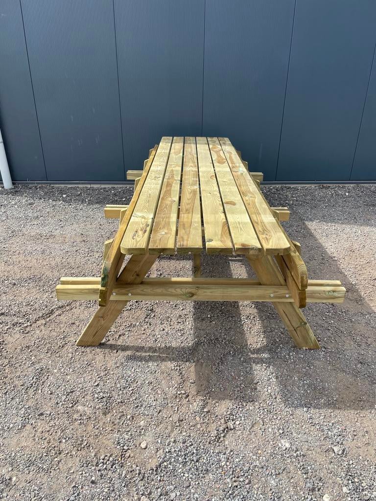 Picknicktafels 300cm Geïmpregneerd picknickbank 12 PERSONEN, Ophalen, Wr, Nieuw, Wr