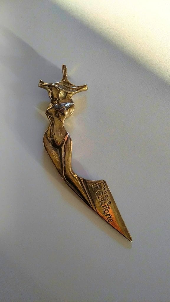 Fluoro Calciforte Briefopener | Frankrijk | Art Nouveau, Ophalen of Verzenden