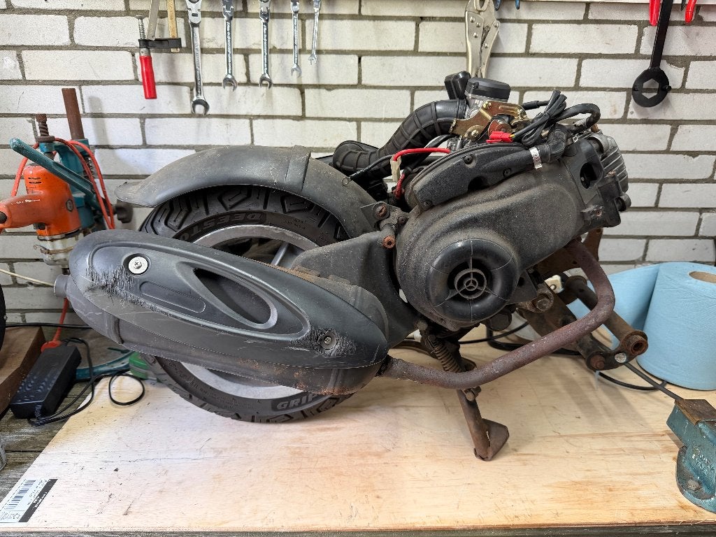 Motorblok Piaggio Zip 4-takt 50cc, Fietsen en Brommers, Brommeronderdelen | Scooters, Ophalen, Gebruikt, Blok, Piaggio