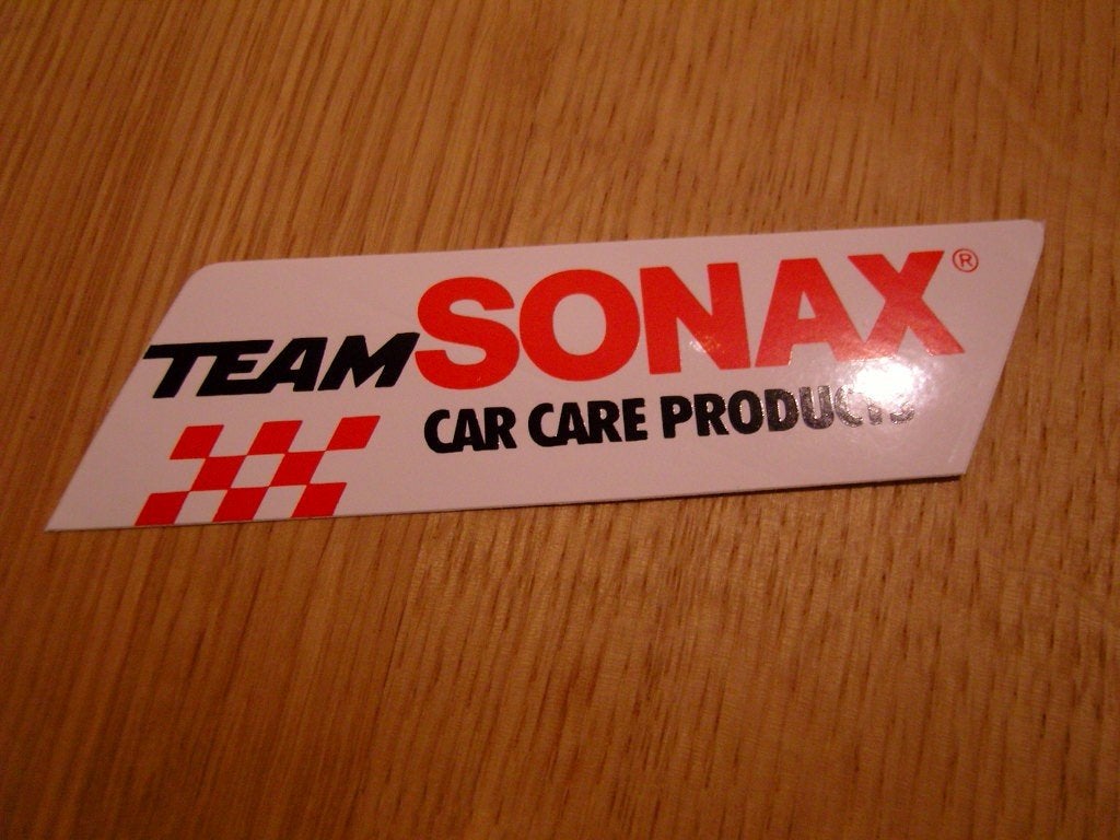 sticker TEAM SONAX car care products, Ophalen, Zo goed als nieuw