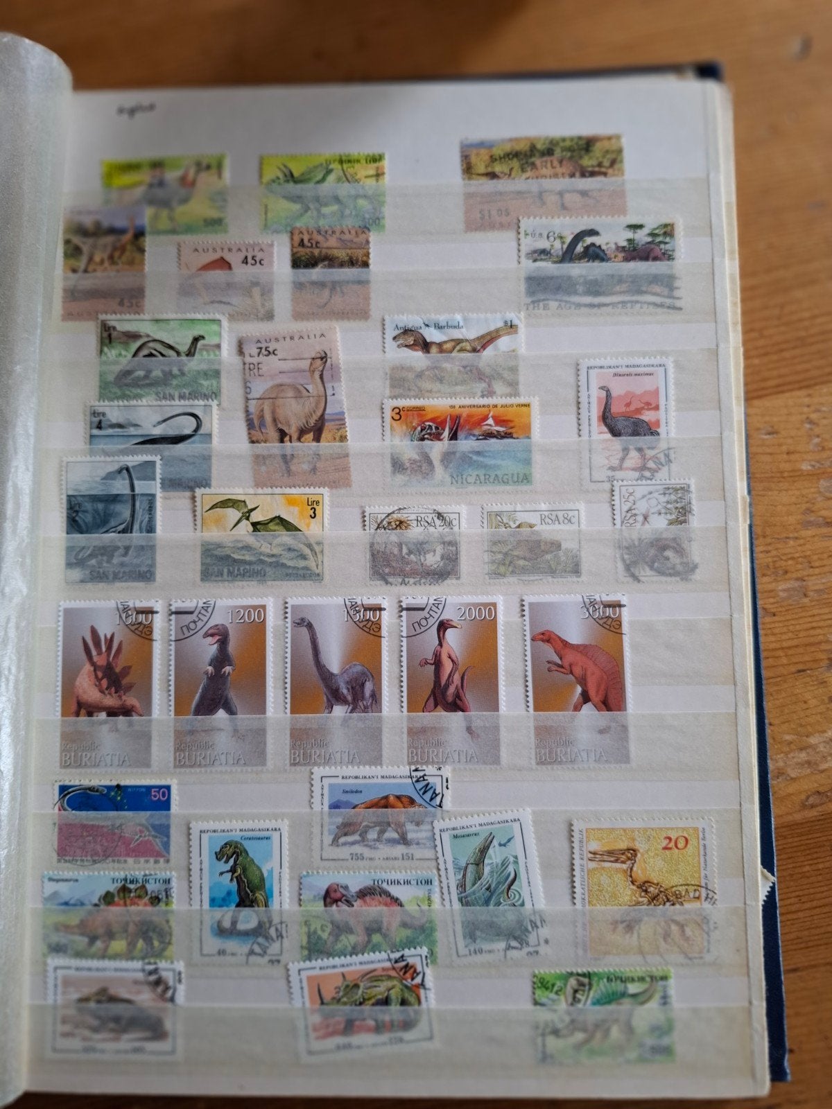 Prachtige verzameling prehistorische dieren postzegels, Ophalen of Verzenden